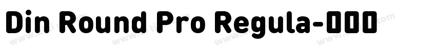 Din Round Pro Regula字体转换